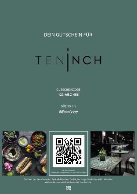 Restaurant-Gutschein für TenInch München